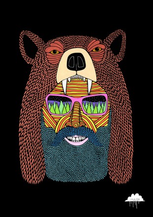 Bear-Hat-Bob-painting-by-Mulga-the-Artist-500-px-wide-72dpi